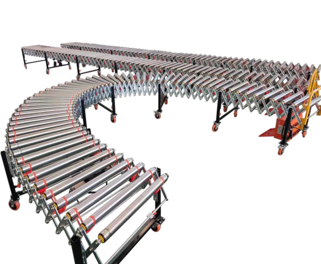 Flexible motorized roller conveyor for automated lines